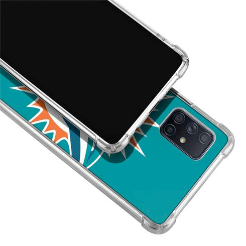 NFL Miami Dolphins Large Logo Galaxy A51 5G Clear Case