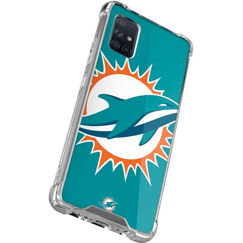 NFL Miami Dolphins Large Logo Galaxy A51 5G Clear Case