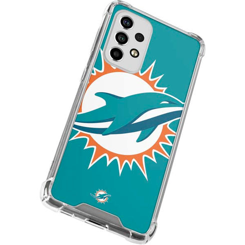 NFL Miami Dolphins Large Logo Galaxy A53 5G Clear Case