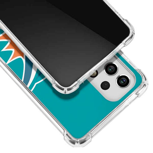 NFL Miami Dolphins Large Logo Galaxy A53 5G Clear Case