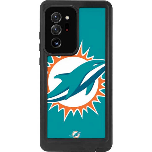 NFL Miami Dolphins Large Logo Galaxy Note20 Ultra 5G Waterproof Case