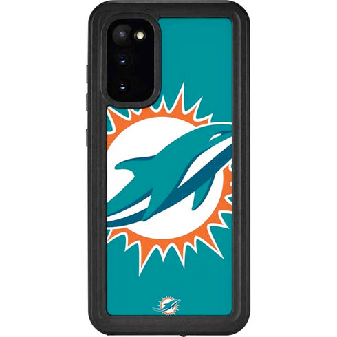 NFL Miami Dolphins Large Logo Galaxy S20 Waterproof Case