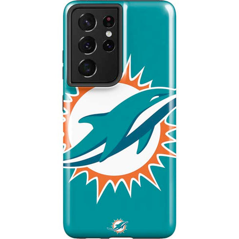 NFL Miami Dolphins Large Logo Galaxy S21 Ultra 5G Pro Case