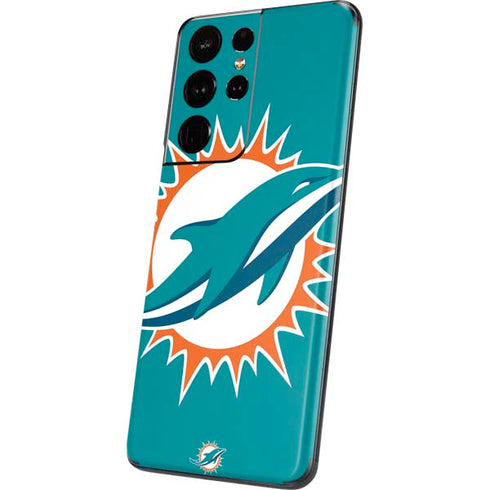NFL Miami Dolphins Large Logo Galaxy S21 Ultra 5G Skin