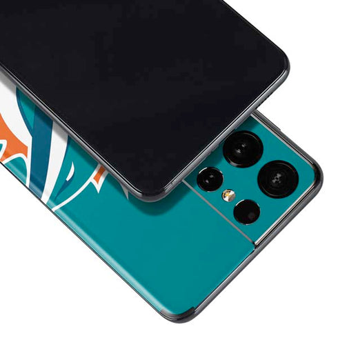 NFL Miami Dolphins Large Logo Galaxy S21 Ultra 5G Skin