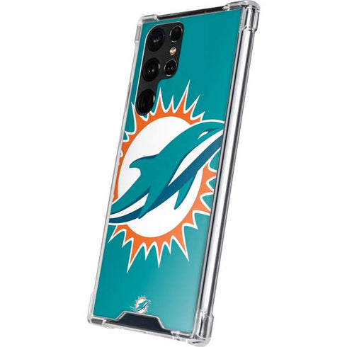 NFL Miami Dolphins Large Logo Galaxy S22 Ultra Clear Case