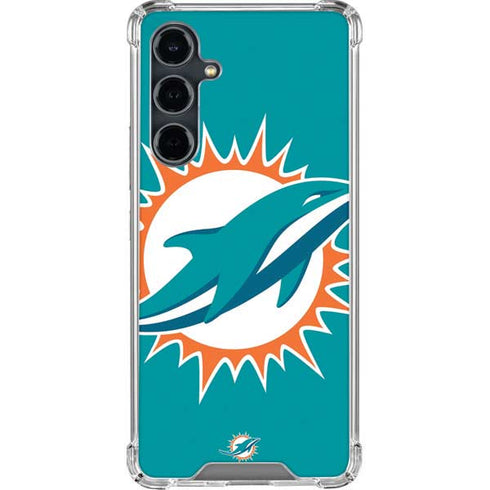 NFL Miami Dolphins Large Logo Galaxy S23 FE Clear Case