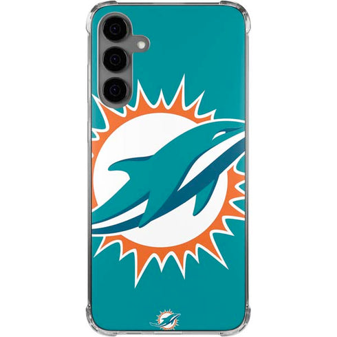 NFL Miami Dolphins Large Logo Galaxy S24 Plus Clear Case