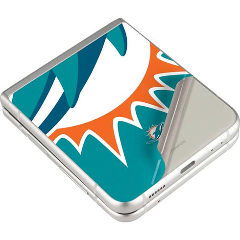 NFL Miami Dolphins Large Logo Galaxy Z Flip3 5G Skin