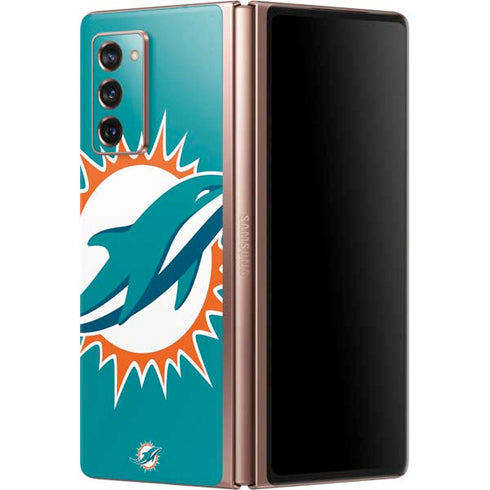 NFL Miami Dolphins Large Logo Galaxy Z Fold2 5G Skin