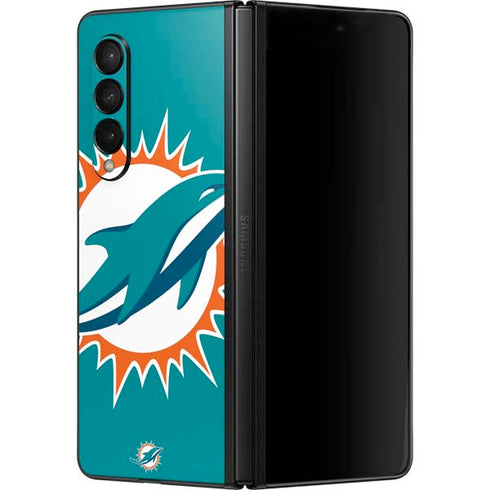 NFL Miami Dolphins Large Logo Galaxy Z Fold3 5G Skin