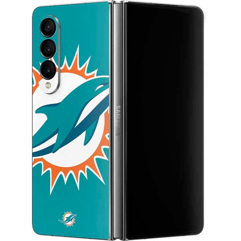 NFL Miami Dolphins Large Logo Galaxy Z Fold4 5G Skin
