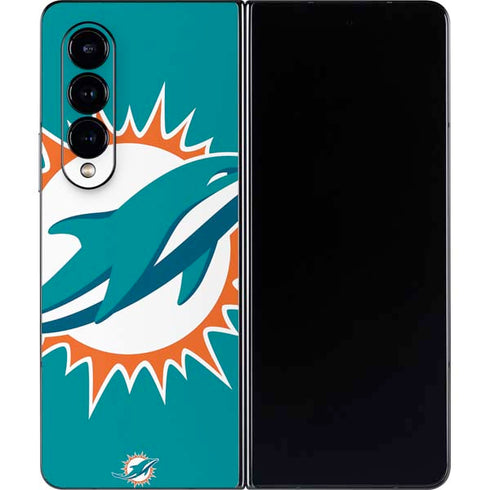 NFL Miami Dolphins Large Logo Galaxy Z Fold4 5G Skin