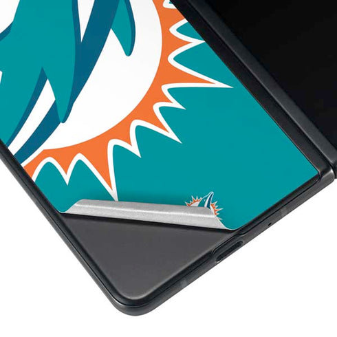 NFL Miami Dolphins Large Logo Galaxy Z Fold4 5G Skin
