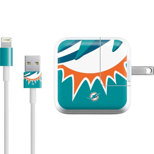 NFL Miami Dolphins Large Logo iPad Charger (10W USB) Skin