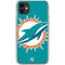 NFL Miami Dolphins Large Logo iPhone 11 Clear Case