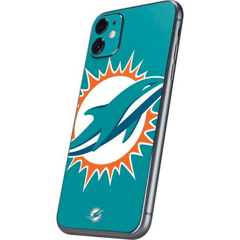 NFL Miami Dolphins Large Logo iPhone 11 Skin