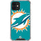 NFL Miami Dolphins Large Logo iPhone 12 Clear Case