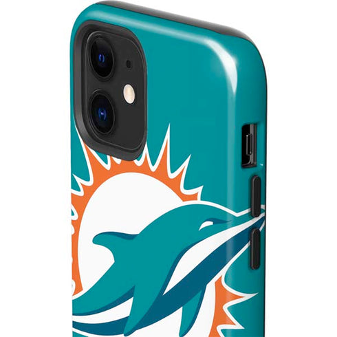 NFL Miami Dolphins Large Logo iPhone 12 Impact Case