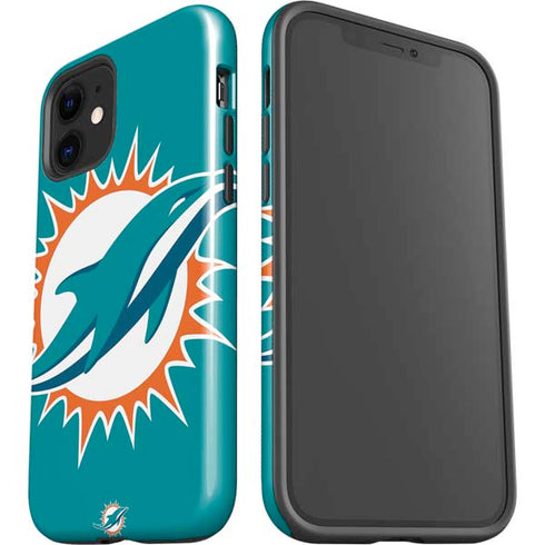 NFL Miami Dolphins Large Logo iPhone 12 Impact Case