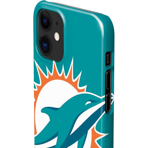 NFL Miami Dolphins Large Logo iPhone 12 Mini Lite Case