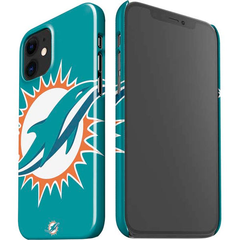 NFL Miami Dolphins Large Logo iPhone 12 Mini Lite Case