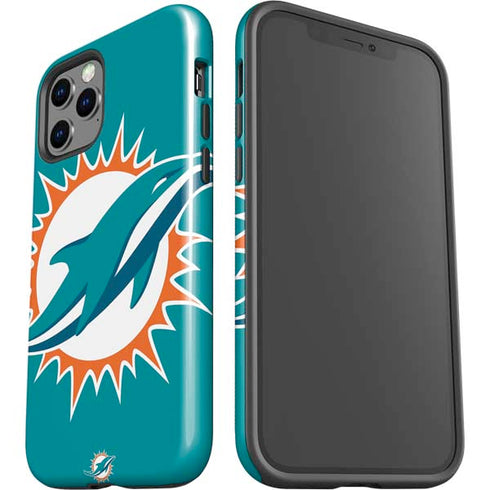 NFL Miami Dolphins Large Logo iPhone 12 Pro Impact Case