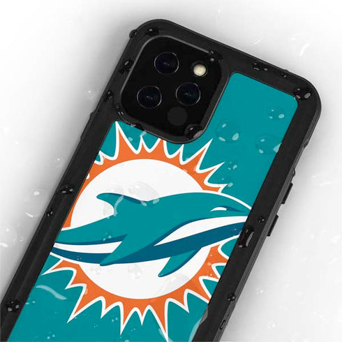 NFL Miami Dolphins Large Logo iPhone 12 Pro Waterproof Case