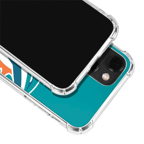 NFL Miami Dolphins Large Logo iPhone 13 Clear Case
