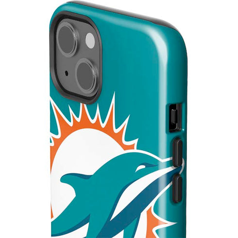 NFL Miami Dolphins Large Logo iPhone 15 Plus Impact Case