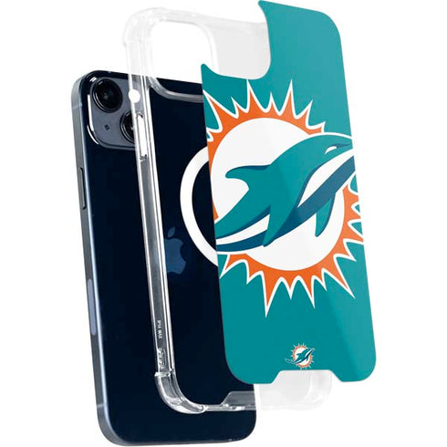 NFL Miami Dolphins Large Logo iPhone 15 Plus MagSafe Case