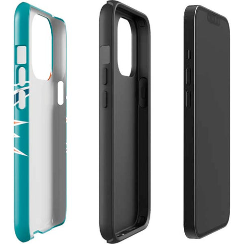 NFL Miami Dolphins Large Logo iPhone 15 Pro Impact Case