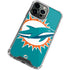 NFL Miami Dolphins Large Logo iPhone 15 Pro Max Clear Case