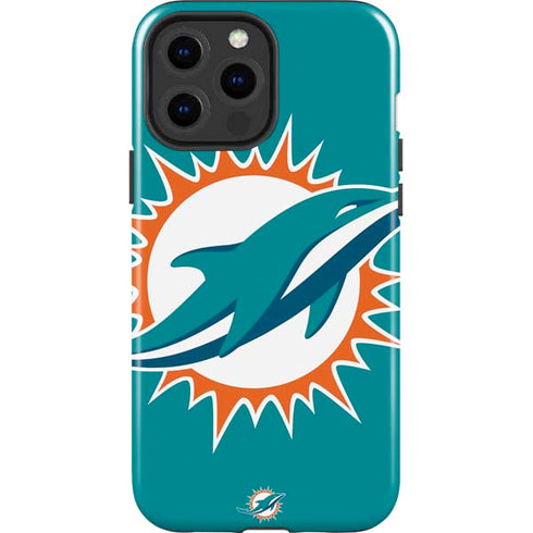 NFL Miami Dolphins Large Logo iPhone 15 Pro Max Impact Case