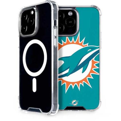 NFL Miami Dolphins Large Logo iPhone 15 Pro Max MagSafe Case