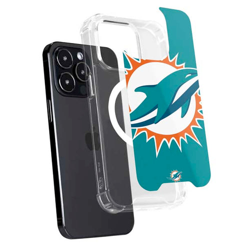 NFL Miami Dolphins Large Logo iPhone 15 Pro Max MagSafe Case