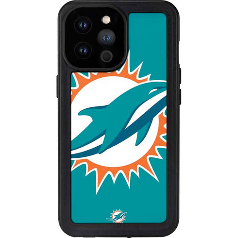 NFL Miami Dolphins Large Logo iPhone 14 Pro Max Waterproof Case