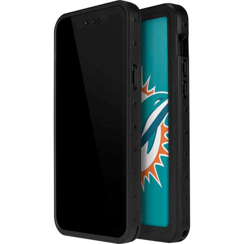 NFL Miami Dolphins Large Logo iPhone 15 Pro Waterproof Case