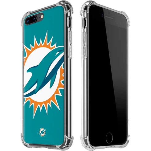 NFL Miami Dolphins Large Logo iPhone 7/8 Plus Clear Case