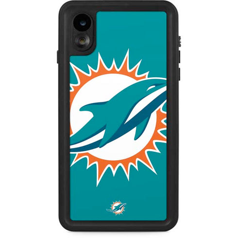 NFL Miami Dolphins Large Logo iPhone XR Waterproof Case