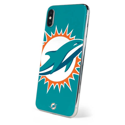 NFL Miami Dolphins Large Logo iPhone XS Skin