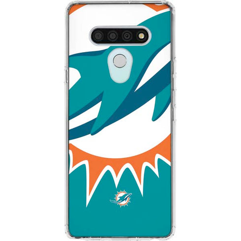 NFL Miami Dolphins Large Logo LG Stylo 6 Clear Case