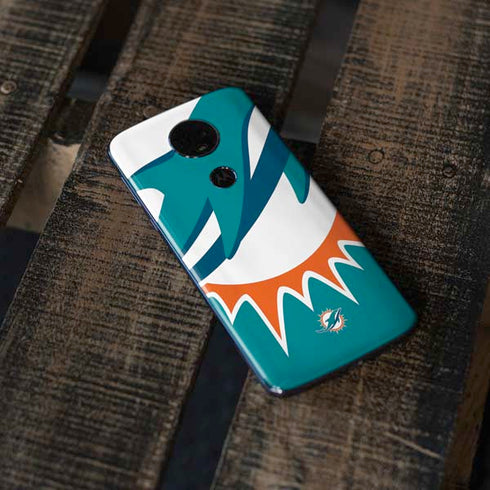 NFL Miami Dolphins Large Logo Moto E5 Plus Skin