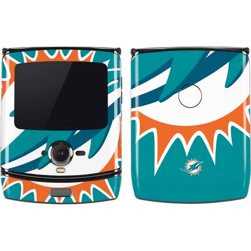 NFL Miami Dolphins Large Logo Motorola RAZR Skin