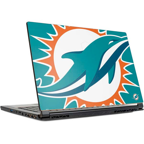 NFL Miami Dolphins Large Logo MSI GS65 Stealth Laptop Skin