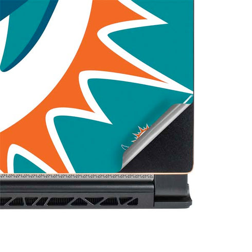 NFL Miami Dolphins Large Logo MSI GS65 Stealth Laptop Skin