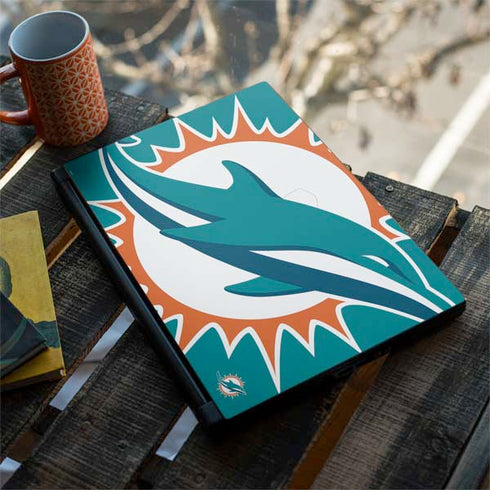 NFL Miami Dolphins Large Logo MSI GS65 Stealth Laptop Skin