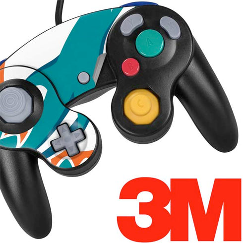 NFL Miami Dolphins Large Logo Nintendo GameCube Controller Skin
