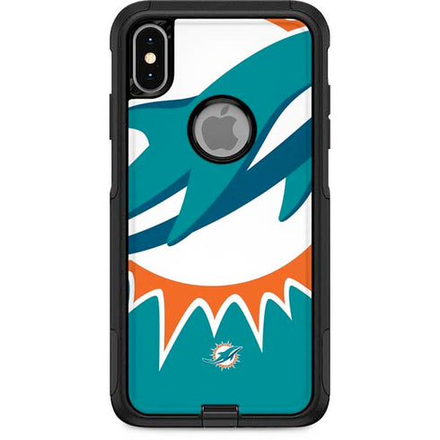 NFL Miami Dolphins Large Logo Otterbox Commuter iPhone Skin