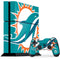 NFL Miami Dolphins Large Logo PS4 Console and Controller Bundle Skin